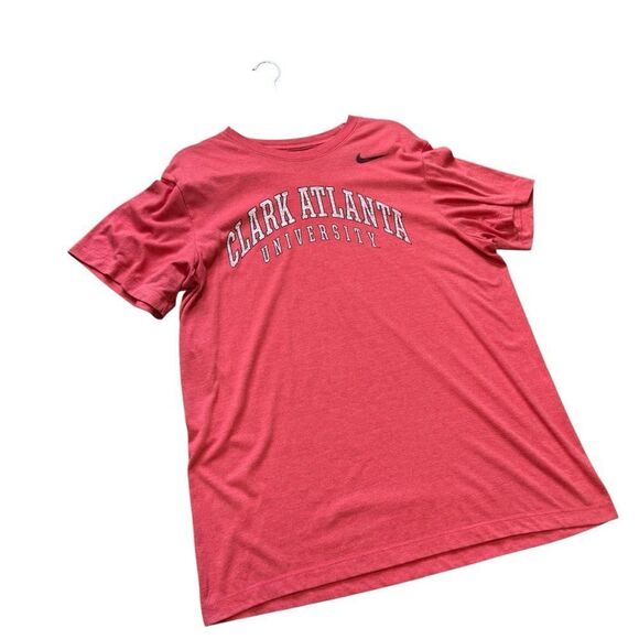 Nike Clark Atlanta University Y2K Red Short Sleeve Crew Neck Soft T-Shirt - Picture 4 of 8
